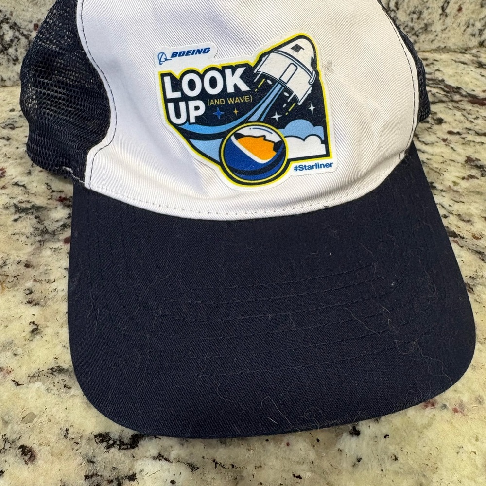 Boeing Starliner “Look Up And Wave” Mesh SnapBack Trucker Hat- Men’s One Size